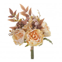 Bukiet mieszany z piwonią x5..40cm - sztuczna roślina