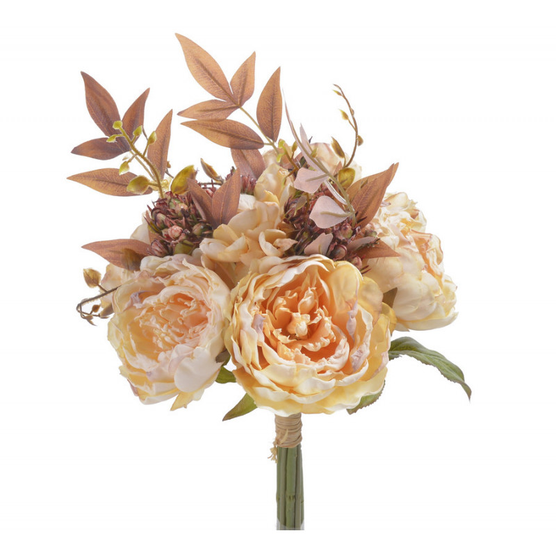 Bukiet mieszany z piwonią x5..40cm - sztuczna roślina