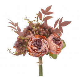Bukiet mieszany z piwonią x5..40cm - sztuczna roślina