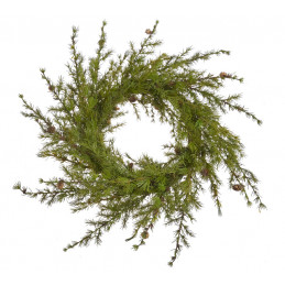 Wianek z modrzewia z szyszkami DUŻY..38-85cm