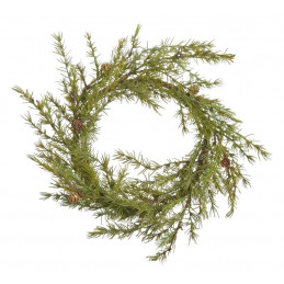 Wianek iglasty z szyszkami 51cm