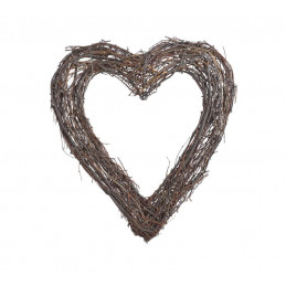 Wiklinowa ramka - serce 27x24cm
