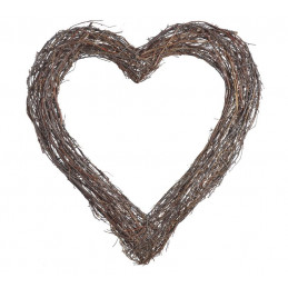 Wiklinowa ramka - serce 40 x 38 cm