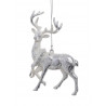 Jeleń zawieszka..12,5cm ANTIQUE WHITE/GOLD