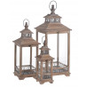 Drewniany lampion 3szt/kpl