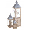 Drewniany lampion 3szt-kpl