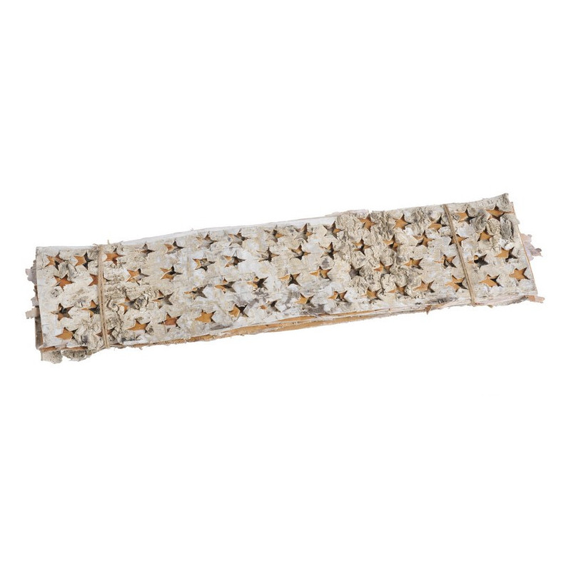 Płaty brzozy 50x12cm z wykrojonymi gwiazdkami 2,5 cm...8sztuk/paczka