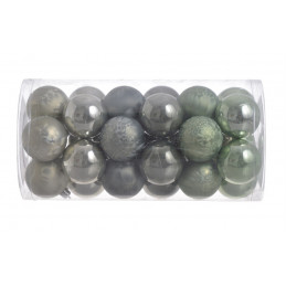 Bombki 5cm w tubie, 30szt...GREEN