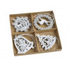 Ozdoby z drewna - wykrawanki 8szt-kpl..5,5-6cm