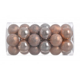 Bombki 5cm w tubie, 30szt...LT COPPER