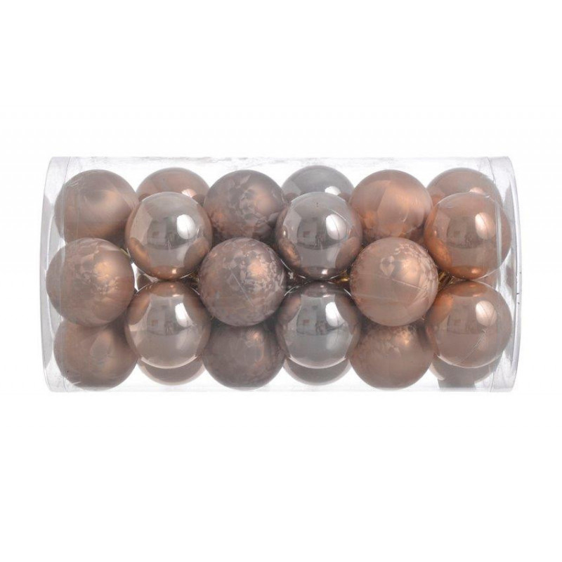 Bombki 5cm w tubie, 30szt...LT COPPER