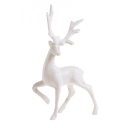 Renifer 16 cm zawieszka WHITE