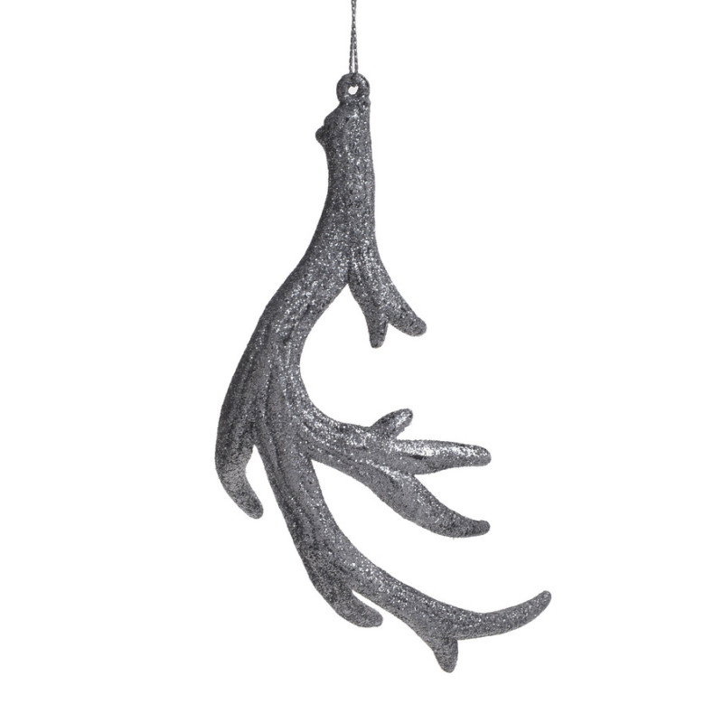 Róg zawieszka 2szt..15cm SILVER