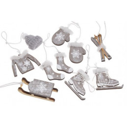 Zestaw SKI BOX..3-7cm, pcv 14x12x2cm BROWN 6szt/kpl