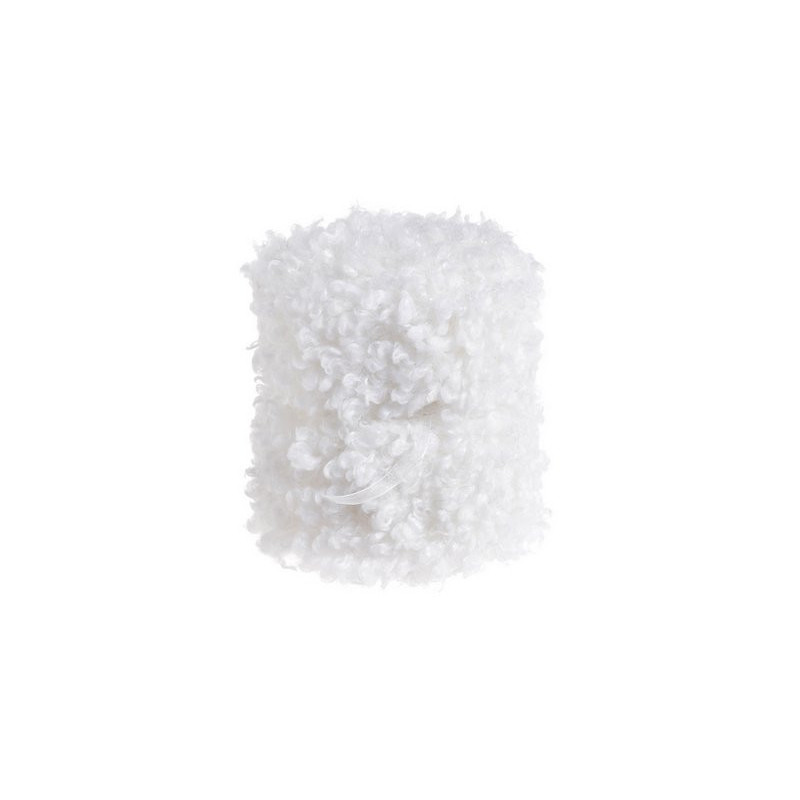 Futrzana tasśma 15x200cm WHITE