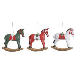 Zawieszka koń na biegunach..7cmL x 2cmW x 7cmH MIX