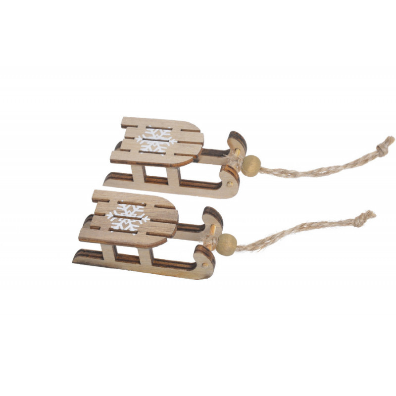 Saneczki 2szt-pacz..6 cm  - zawieszka