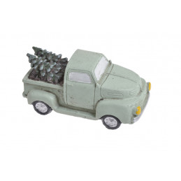 Autko z choinką..5,5cmHx11,5cmL