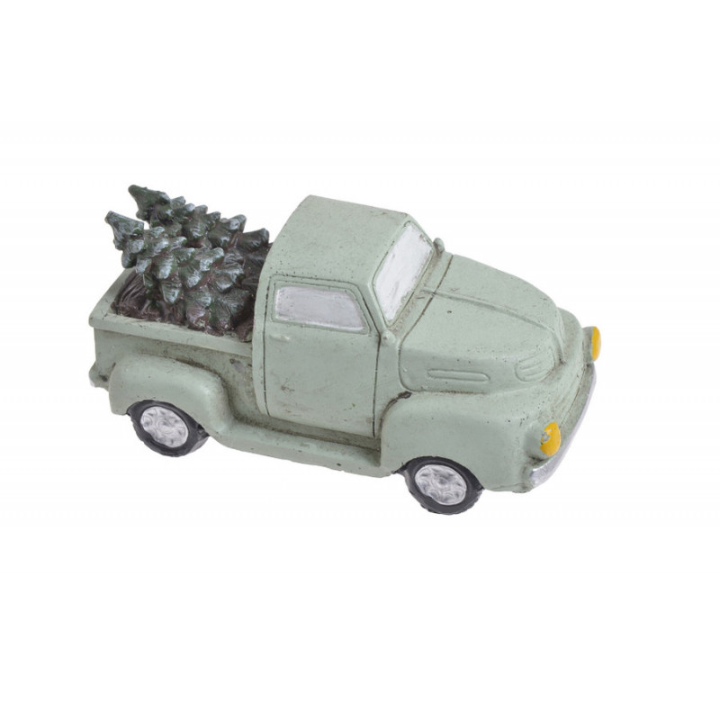 Autko z choinką..5,5cmHx11,5cmL