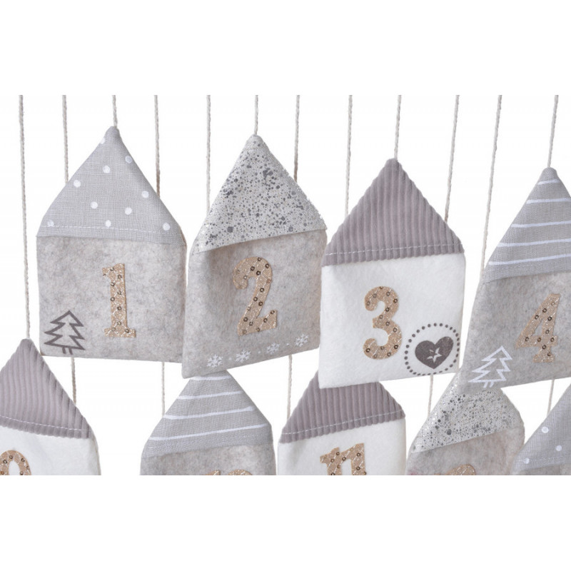 Zawieszka kalendarz adwentowy..72cmL x 1,5cmW x 68cmH