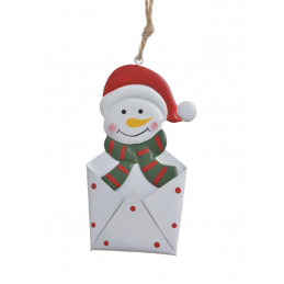 Metalowa zawieszka świąteczna SNOWMAN
