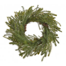 Wianek iglasty z szyszkami - sztucz.rośl...50cm