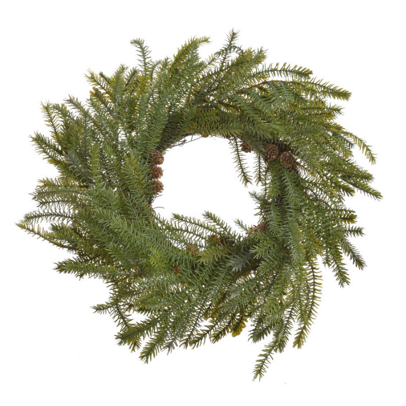 Wianek iglasty z szyszkami - sztucz.rośl...50cm