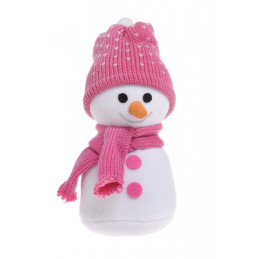 Bałwanek w rękawicach 22 cm - dekoracja świąteczna