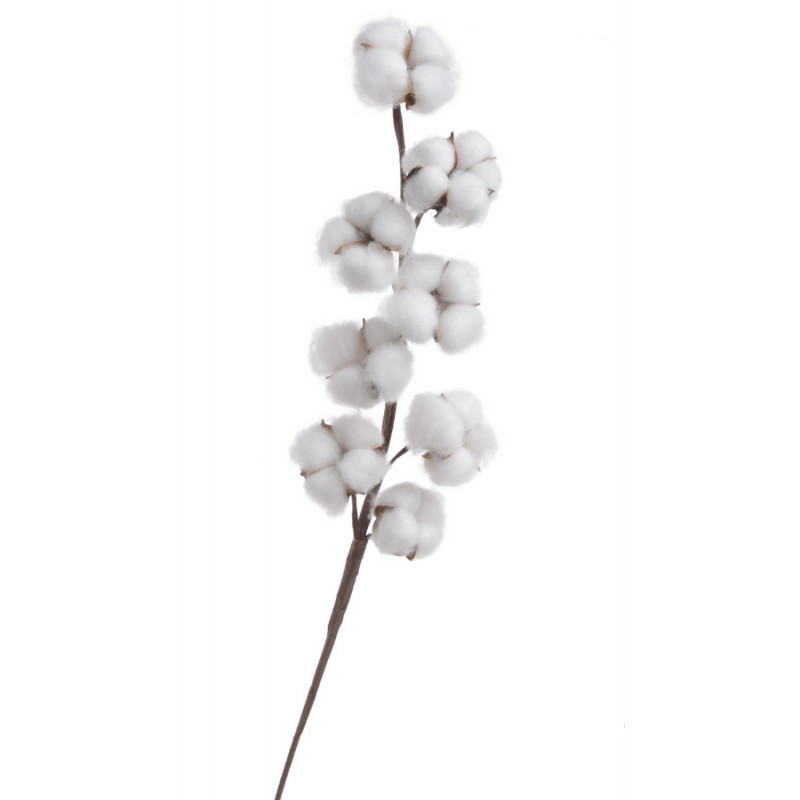 Gałązka z bawełną ...55cm - sztuczna roślina