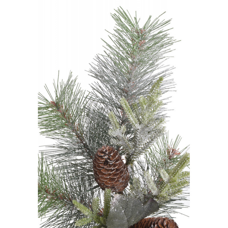 Gałązka iglasta z szyszkami -sztuczna roślina...42cm