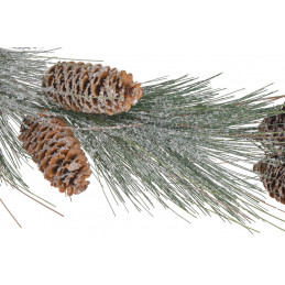 Ośnieżona girlanda z szyszkami..138cm