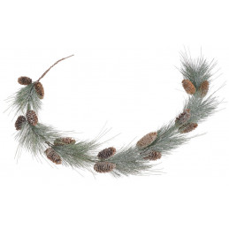 Ośnieżona girlanda z szyszkami..138cm