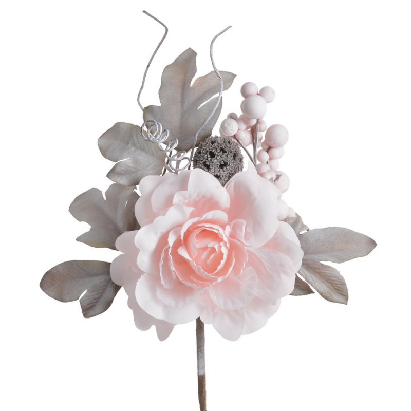 Róża koronkowa pik..25 cm - sztuczna roślina