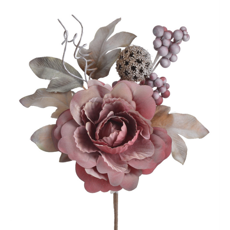 Róża koronkowa pik..25 cm - sztuczna roślina