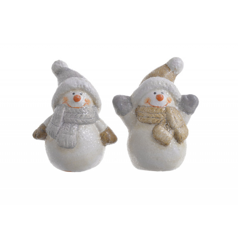 Bałwan ceramiczny..6,5cm mix kpl/2sztuki