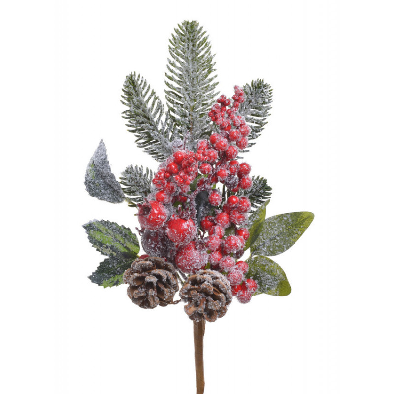 Gałązka stroik świąteczny 30cm