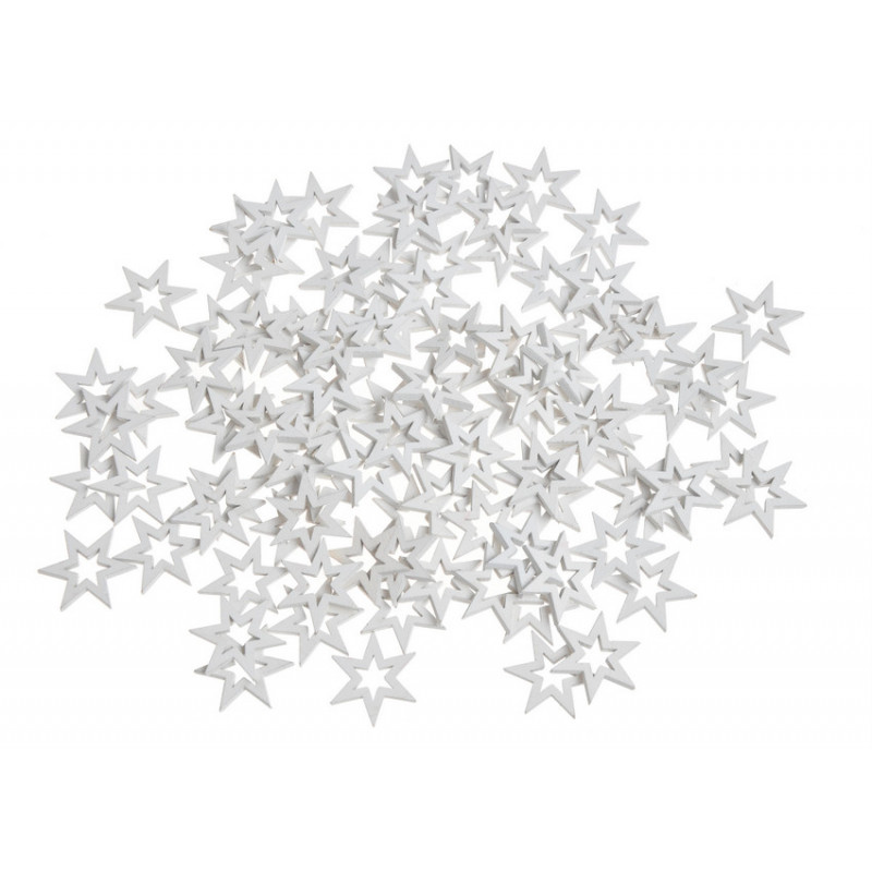 Gwiazdki w paczce - ozdoby z drewna, 2,5cm 100szt..2,5cm