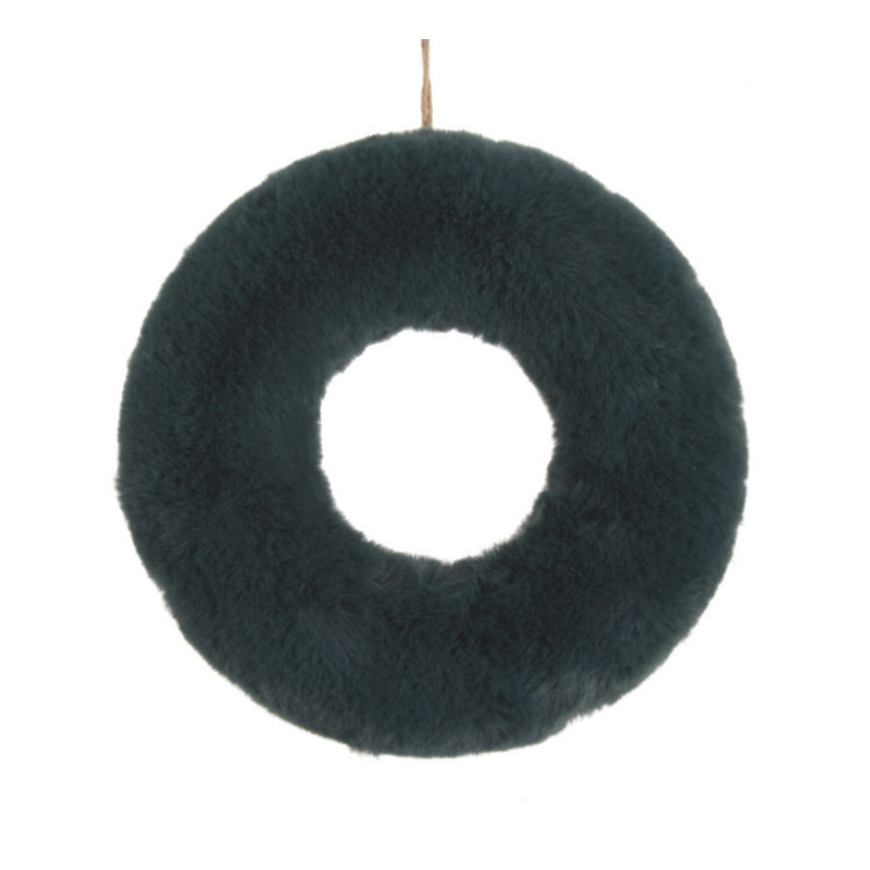 Wianek z futerkiem 28cm..28cmØ