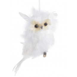 Sowa z piór..16 cm - artykuł dekoracyjny