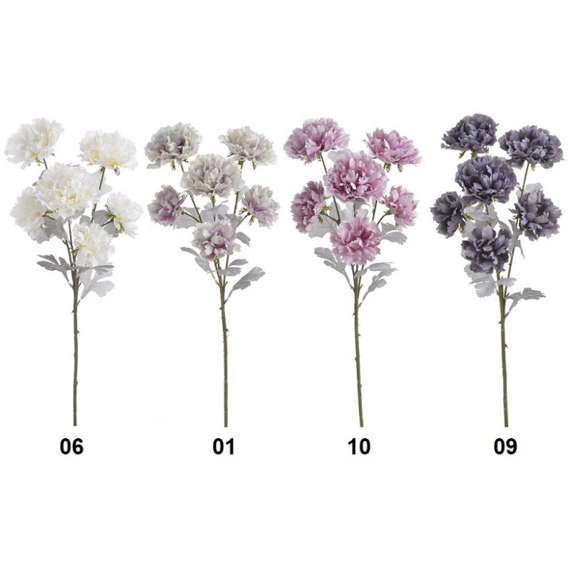 Goździk x6 gałązka 74cm - sztuczna roślina