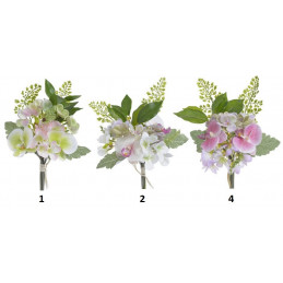 Bukiecik mieszany ze storczykiem 28cm - sztuczna roślina