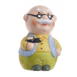 Figurka seniorka..8cm - dziadek
