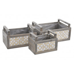 Osłonka skrzynka z uchwytami drewn. 3szt-kpl..