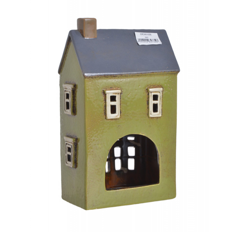 Domek ceramiczny..16cmL x 11cmW x 16,5cmH