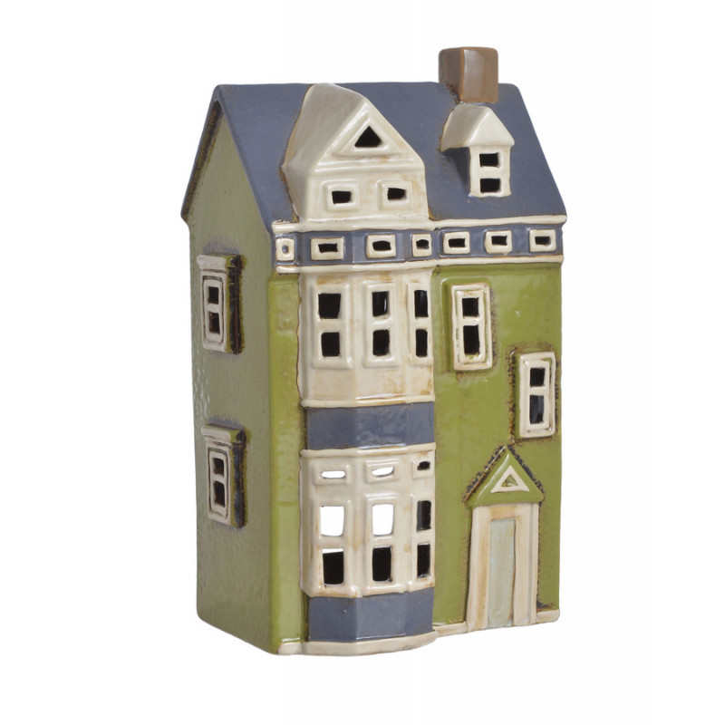 Domek ceramiczny..16cmL x 11cmW x 16,5cmH