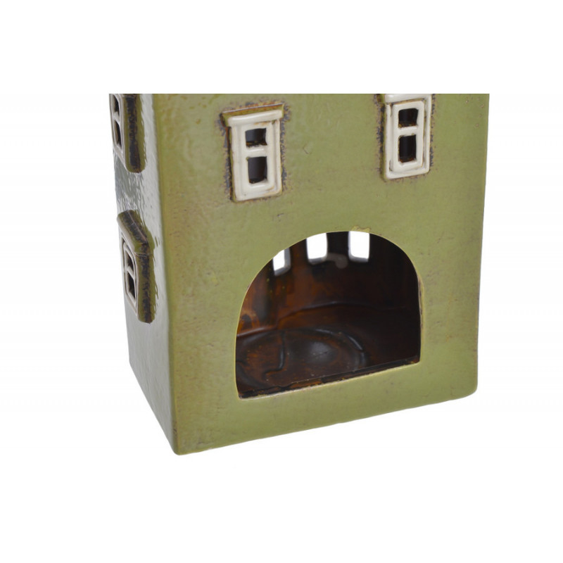 Domek ceramiczny..16cmL x 11cmW x 16,5cmH