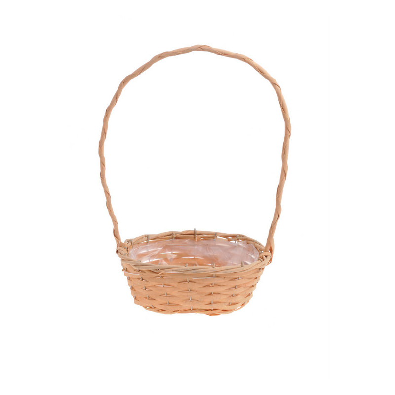 Koszyk owal z pałąkiem 21x13cm.