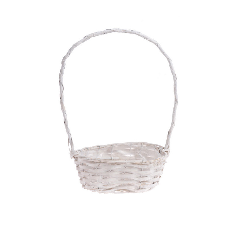 Koszyk owal z pałąkiem 21x13cm.