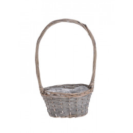 Koszyk owal z pałąkiem 26x15cm