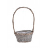 Koszyk owal z pałąkiem 21x13cm.